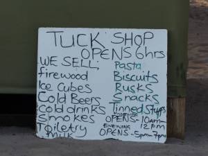 Rations at the tuck shop